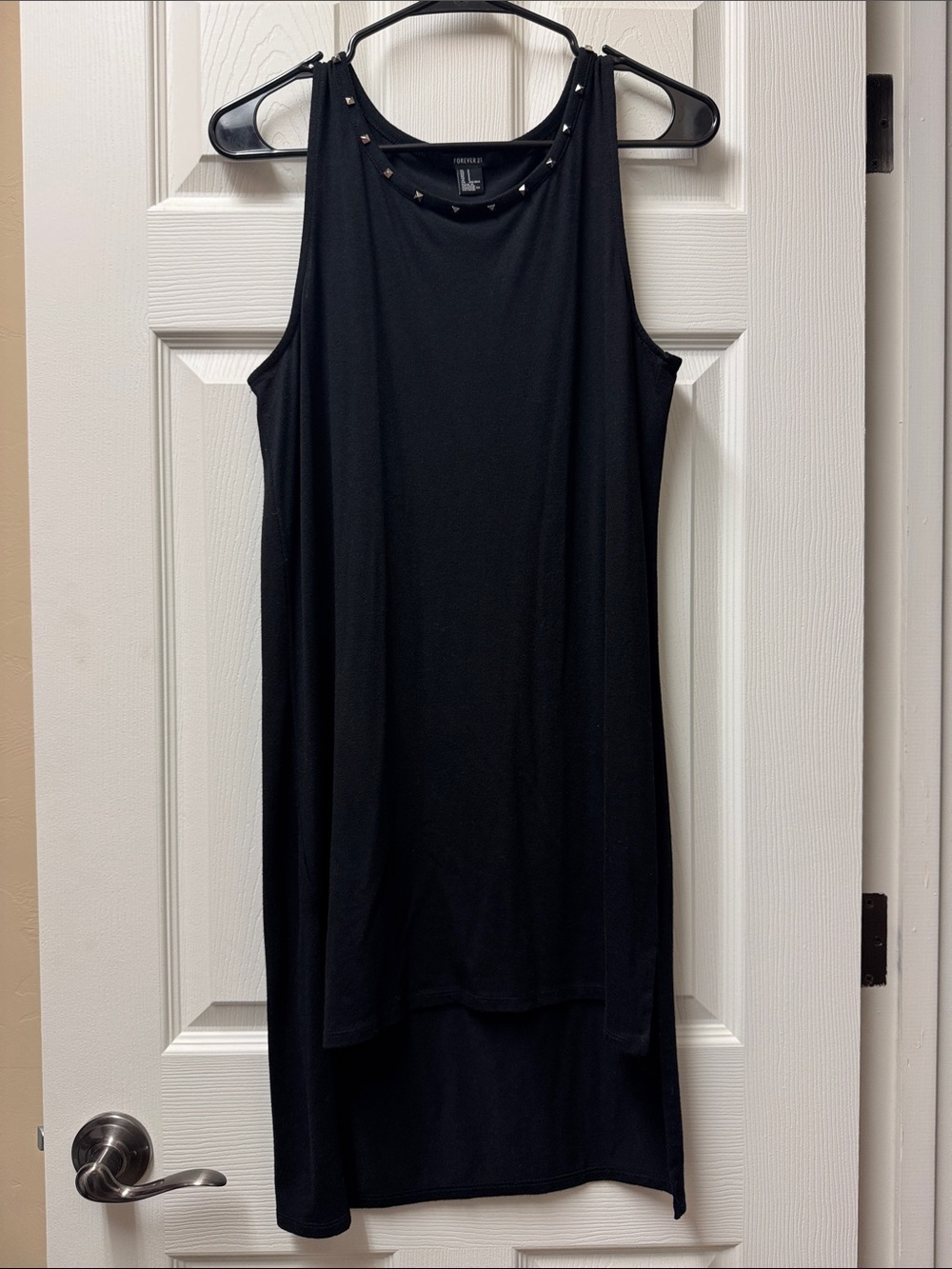 Forever 21 Women High Low Hem with Studded Dress (Size: S)